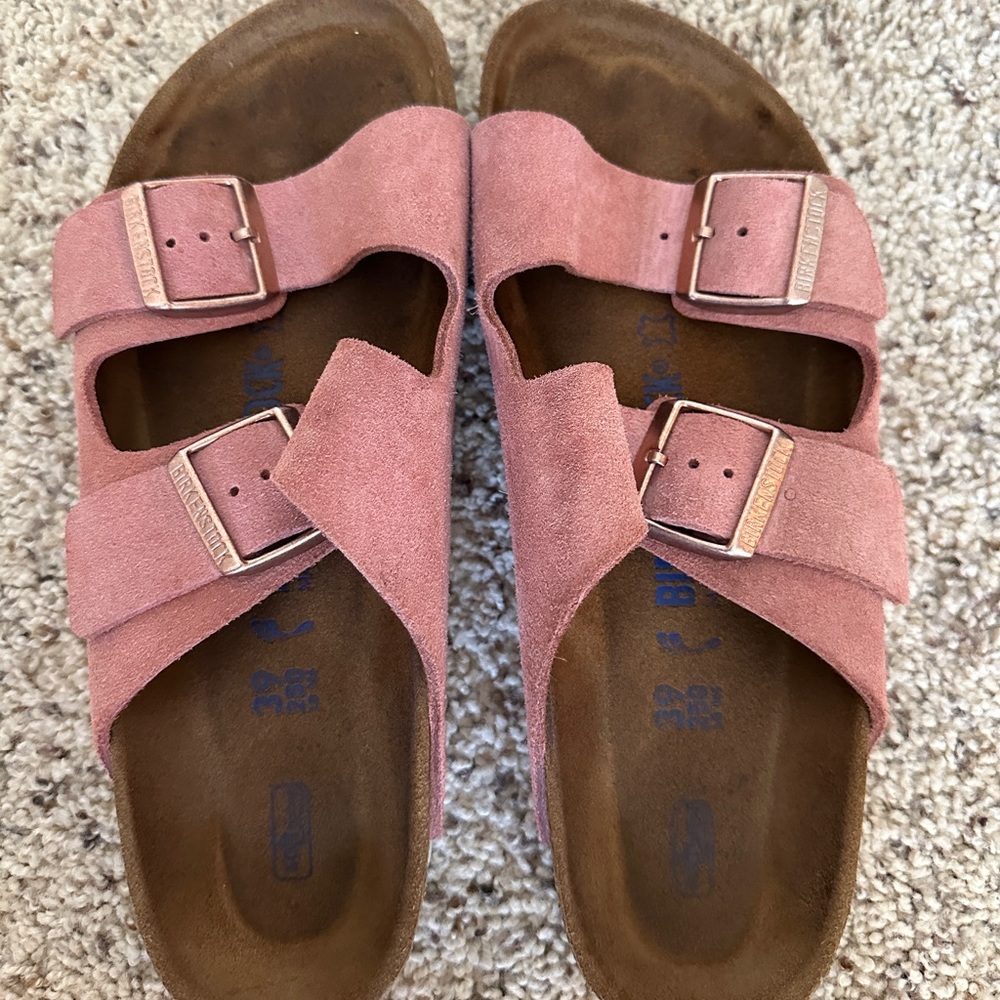 pink birkenstocks